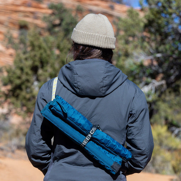 using the crazy creek strap to carry a chair