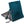 Hex 2.0 PowerLounger Rollable Camping Chair - Aleutian blue on white looking at back