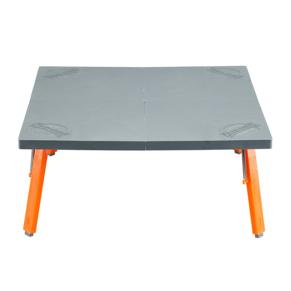 Crazy Creek Pack Table Unfolded on a white background