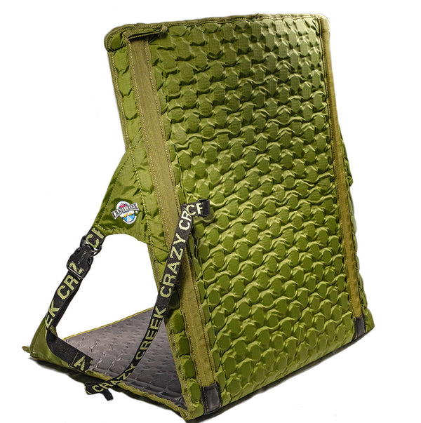 Olive Green Hex 2.0 Longback Rollable Camping Chair One White
