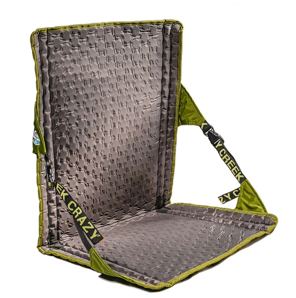 Olive Hex 2.0 Longback Rollable Camping Chair One White - Facing Camera