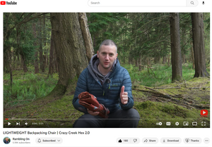 Lightweight Backpacking Chair - Crazy Creek Hex 2.0