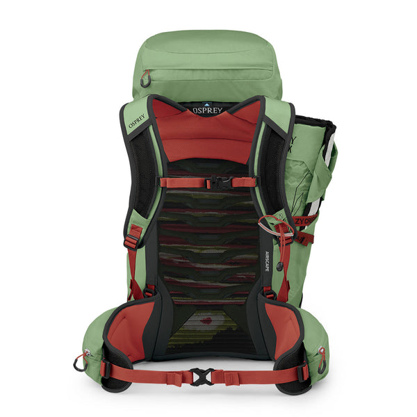 Talon 33 Hex Osprey and Crazy Creek Collab Backpack from Back on White
