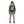 Backpacking woman carrying the Osprey and Crazy Creek Collab backpack full body -looking at back - on white